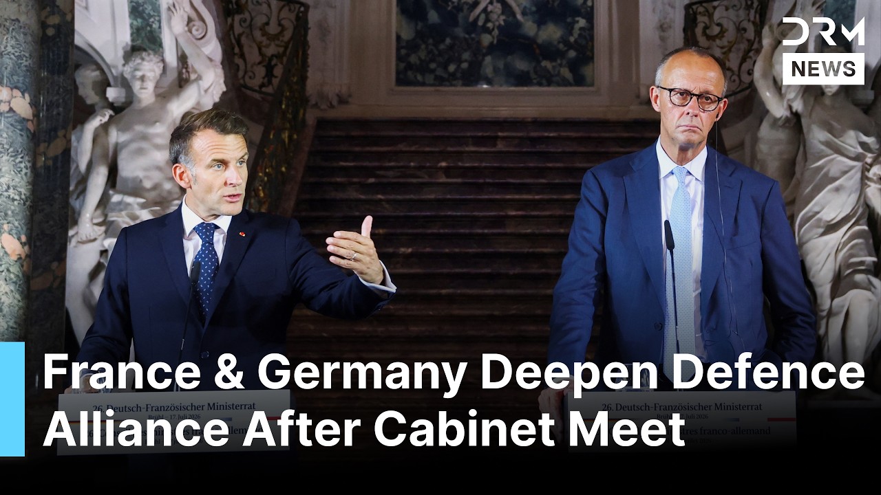 Macron & Merz Hold Joint Press Conference After Landmark France-Germany Security Talks | AC1G