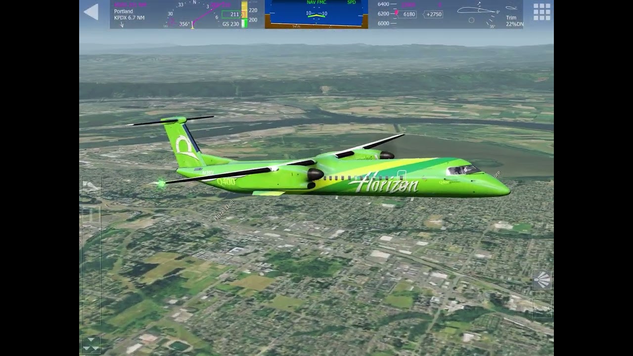 Aerofly FS 2023 Q400 cold and dark start with ILS landing. Turn on CC.