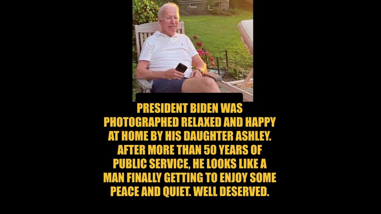 Joe Biden Spotted Relaxing at Home in a Peaceful Family Moment