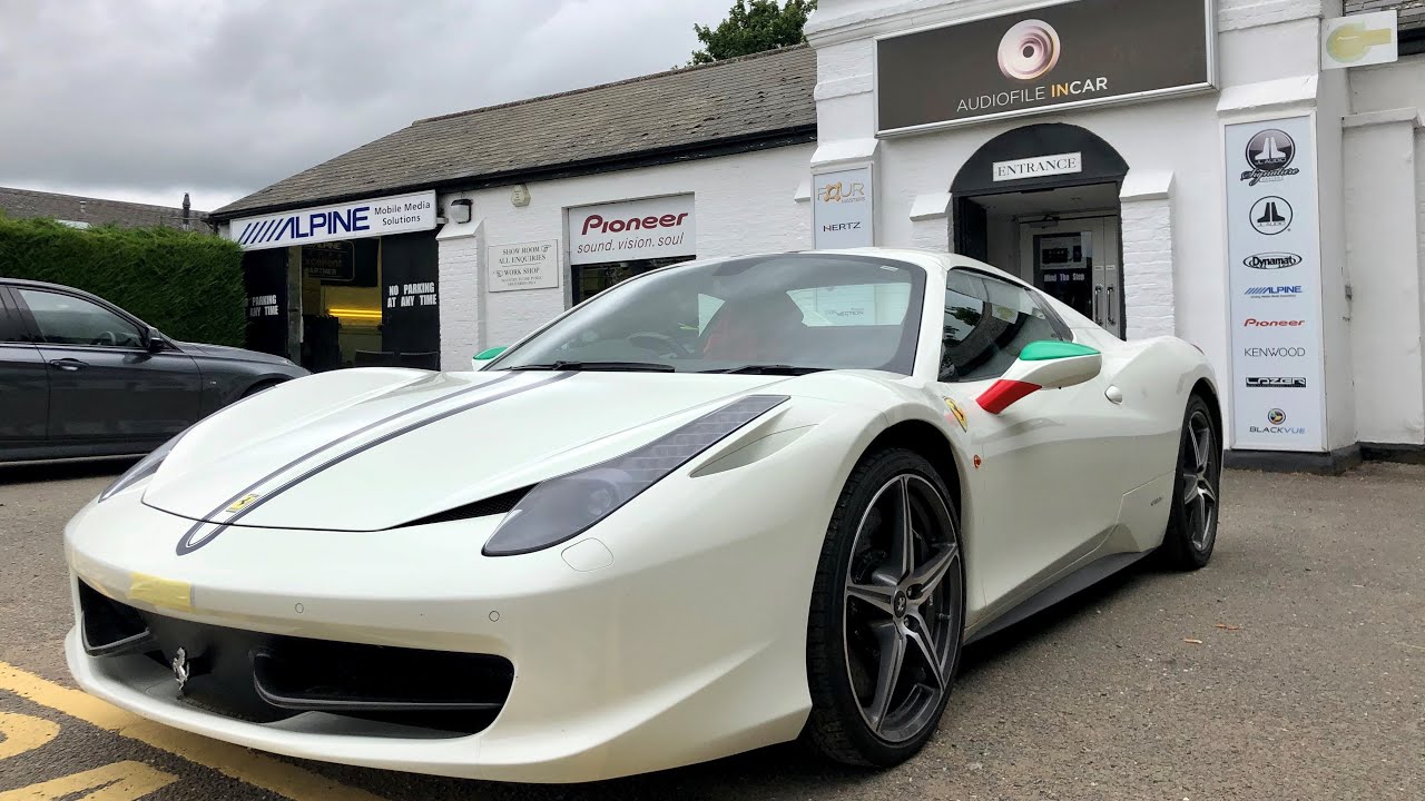 Ferrari 458 Audio Upgrade with Audio  Streaming.