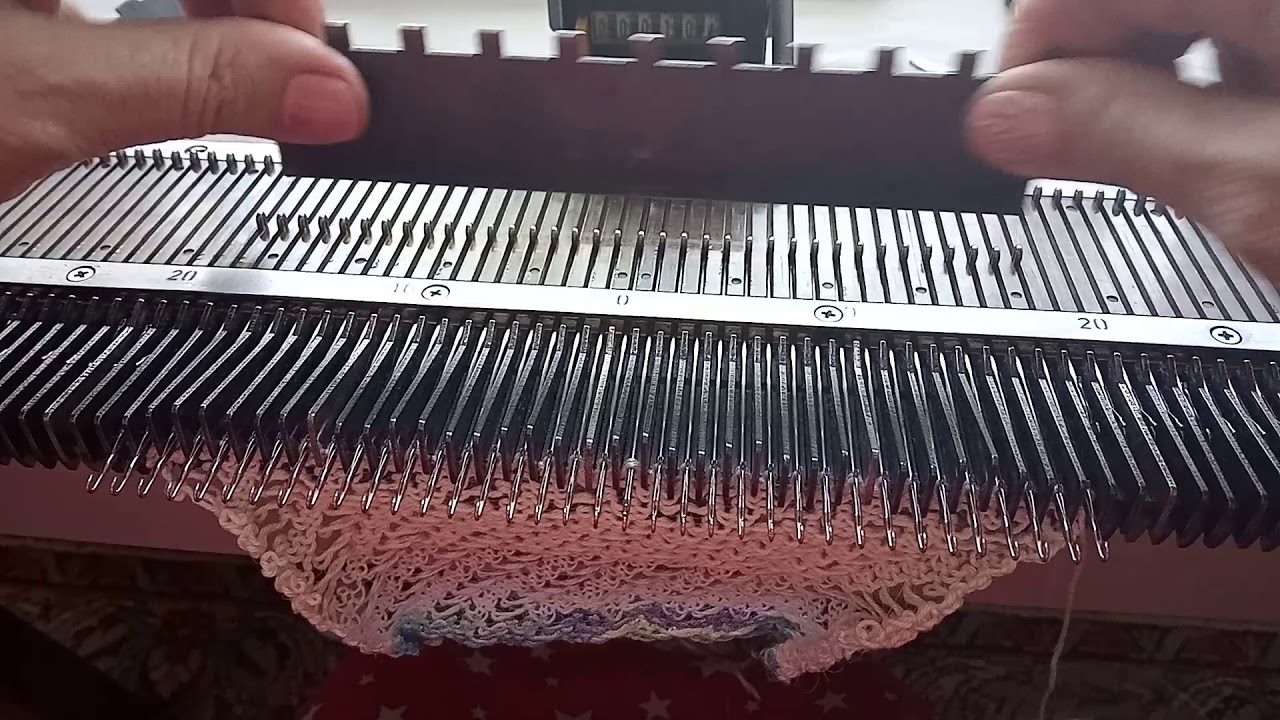 Панчлейс (Ложный ажур) на вязальной машинке 