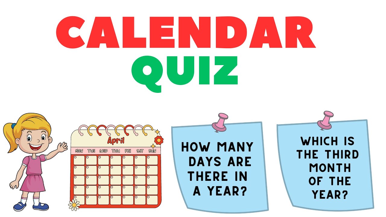 Calendar Quiz Game for Kids | Guess the Days, Weeks, and Months of the Year | Quiz Time