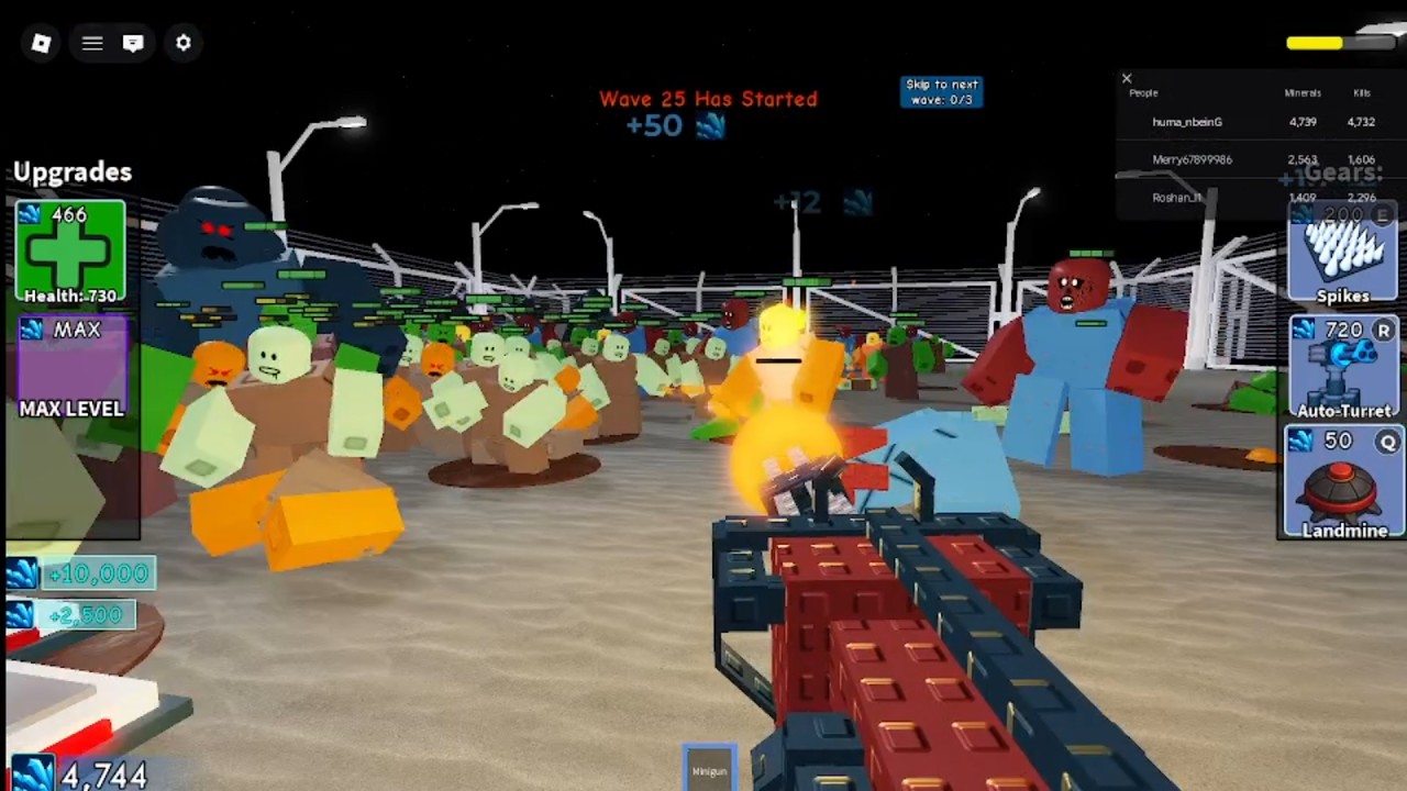 i got bored i decided to record and play this(roblox survive zombie arena)