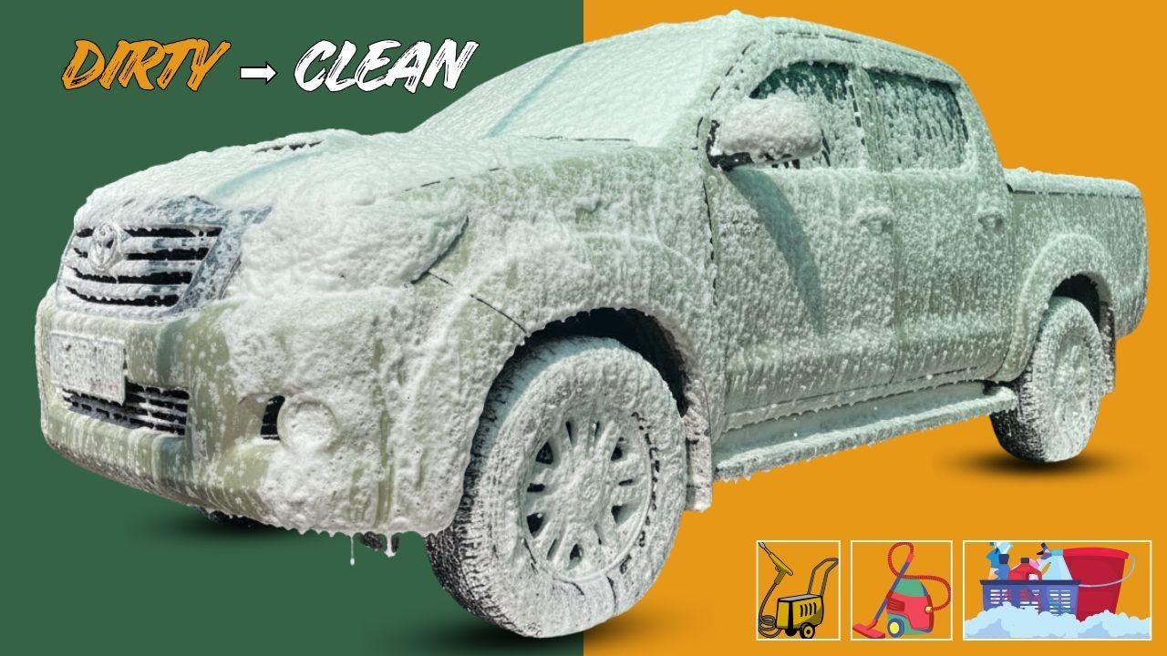 Toyota Hilux Vigo OFF-ROAD Wash | Dirty-to-clean transformations