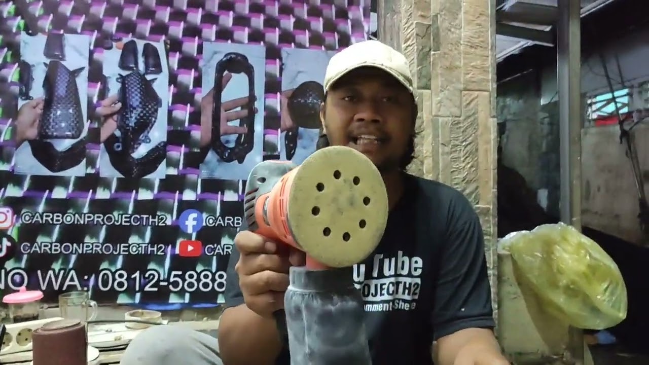 tutorial ngamplas sebelum lapis serat carbon kevlar
