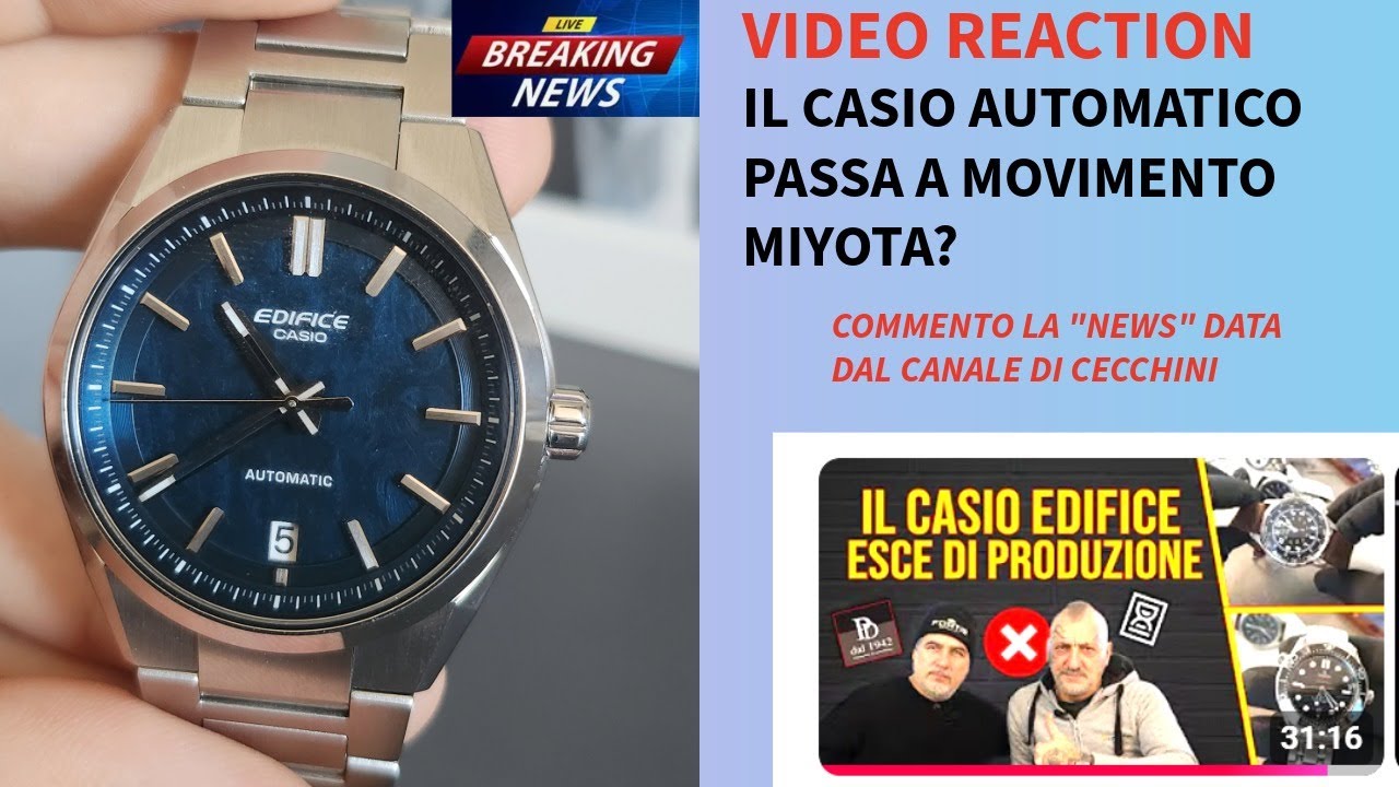 NESSUNO SE LO ASPETTAVA: Edifice Automatico EFK-100 con Miyota? La bomba lanciata da Cecchini