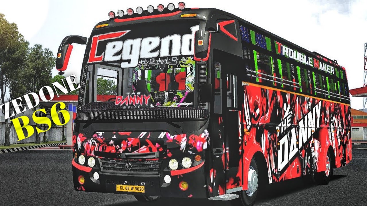 ZEDONE BS6 BUS MOD |  Bus Simulator Indonesia | Free Mod | New Bus Mod For Bussid | #bussidmods
