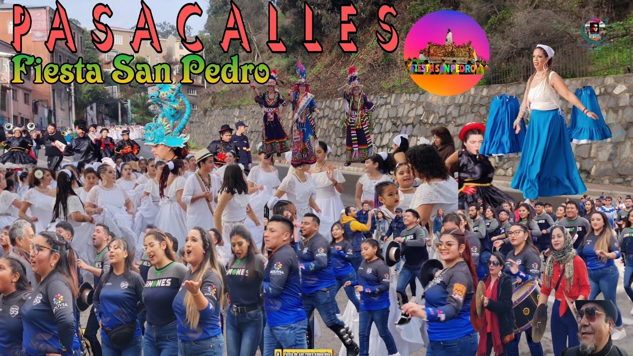 Pasa calle 2| Carnaval en Valparaíso |Fiesta de San Pedro |4k junio 2023 🇨🇱 Caleta del Membrillo