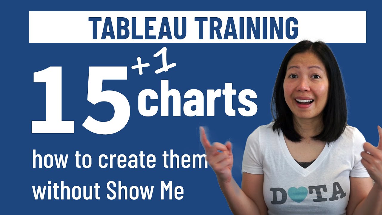 Tableau Charts Tutorial for Beginners - Create 15 + 1 charts in Tableau without Show Me | sqlbelle
