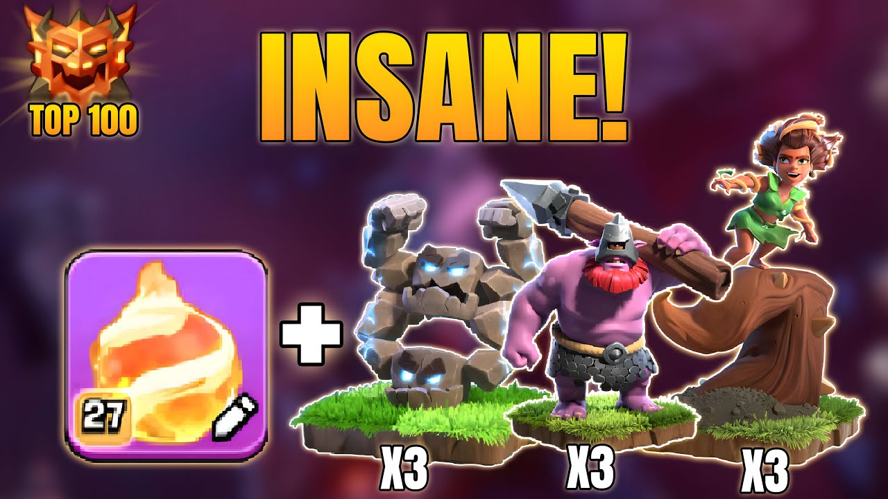 Fireball + Root Rider + Thrower + Meteor Golem OP Strategy | Legend League | Clash of Clans