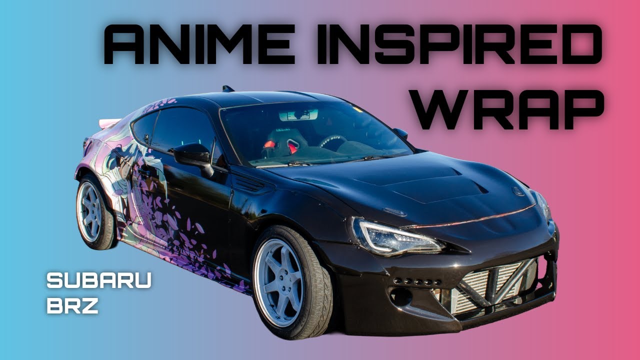 Anime Inspired Car Wrap | Subaru BRZ Drift Car