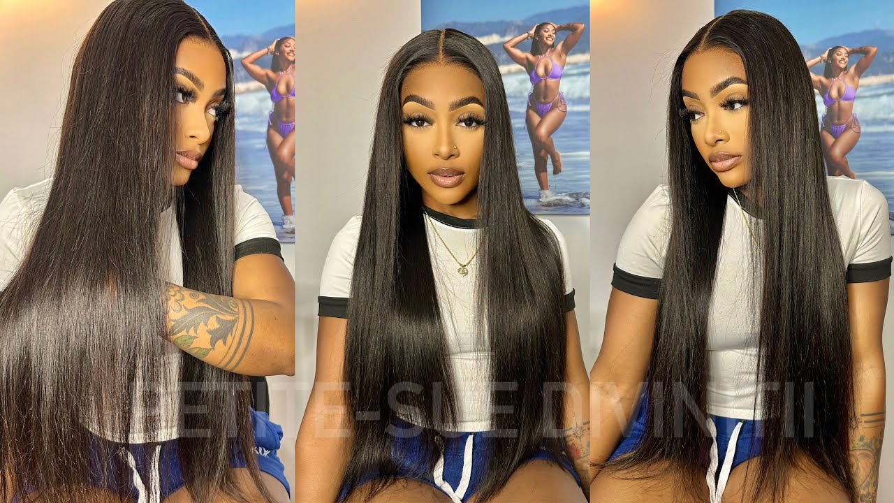 FLAWLESS SLEEK STRAIGHT GLUELESS 4X6 LACE CLOSURE WIG ft. OQ Hair  | PETITE-SUE DIVINITII
