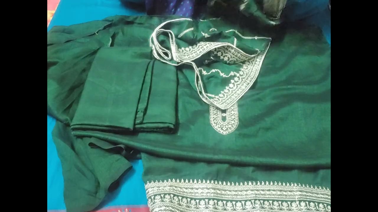 Party Wear  Embroidered Suit ✨💚
