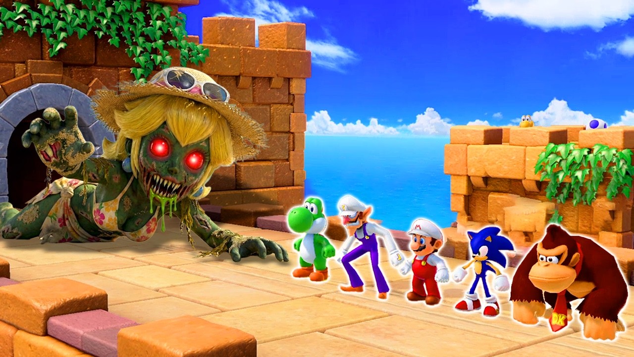 【スーパーマリオパーティ】ミニゲームマリオVsソニック VsルイージVsクッパ(CPU最強 たつじん)