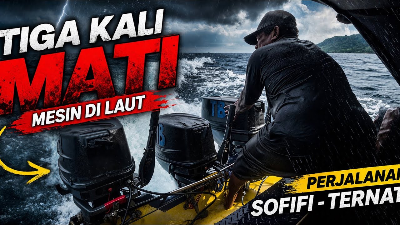 Paling Dramatis Mesin Mati 3 Kali di Tengah Laut! Speedboat Sofifi–Ternate Dihantam Ombak Besar