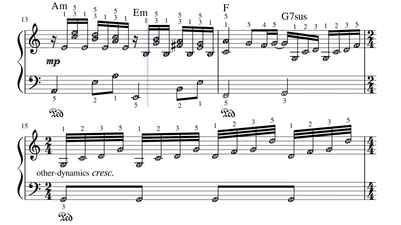 🎵Ballade pour Adeline – Richard Clayderman | Piano Sheet Music with Fingering#BalladePourAdeline