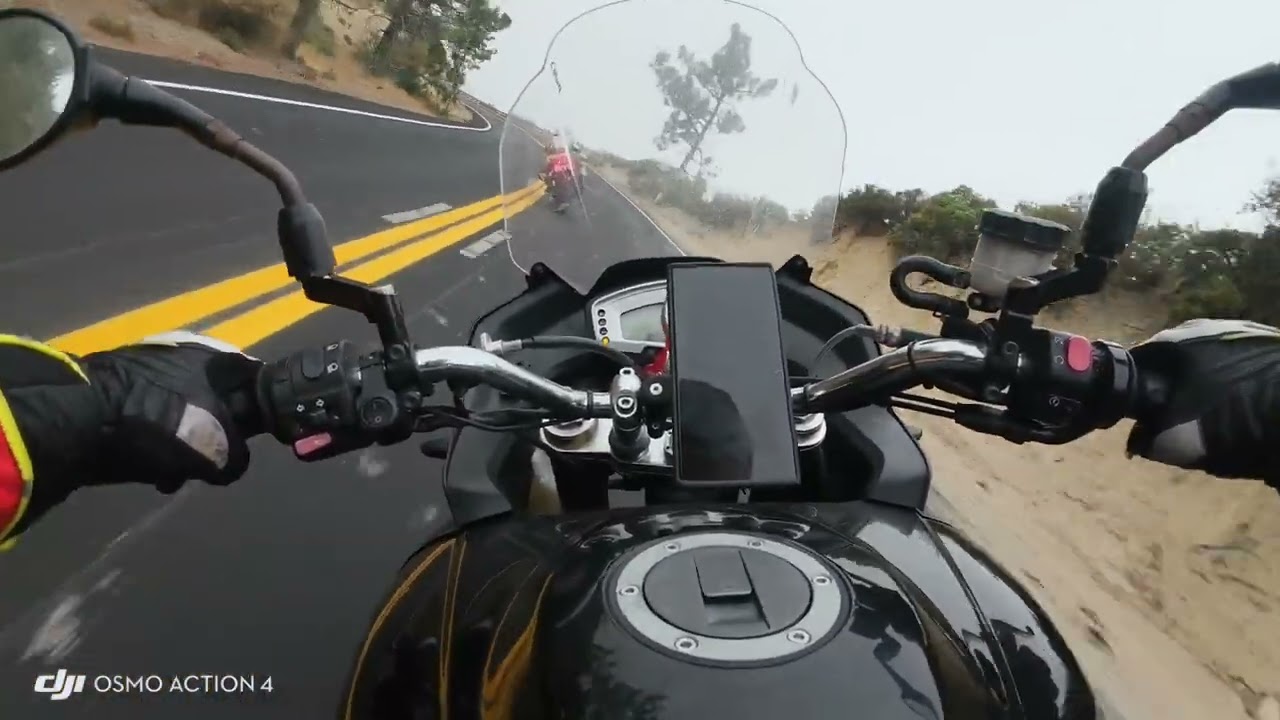 Triumph tiger 1050 , beautiful winding roads dji osmo action 4