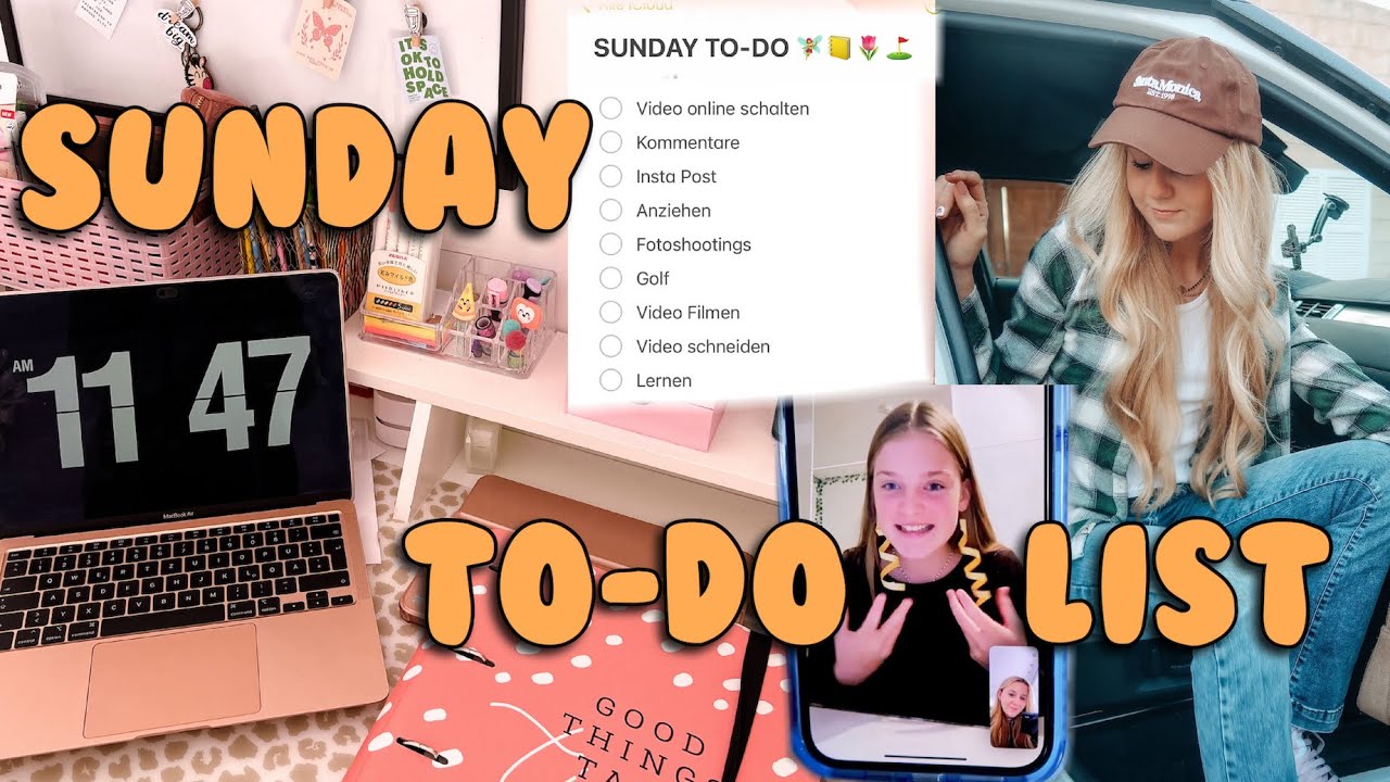SUNDAY TO-DO LIST: FREUNDE, ARBEIT, LERNEN ! PRODUCTIVE DAY IN MY LIFE | MaVie Noelle