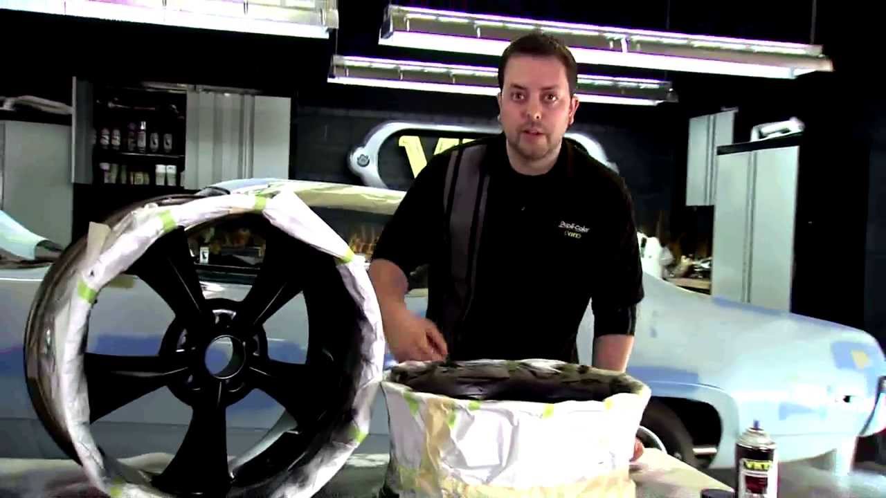 Painting Car Wheels with VHT Wheel Paint - Restoration of 1972 Plymouth Satellite Sebring Plus
