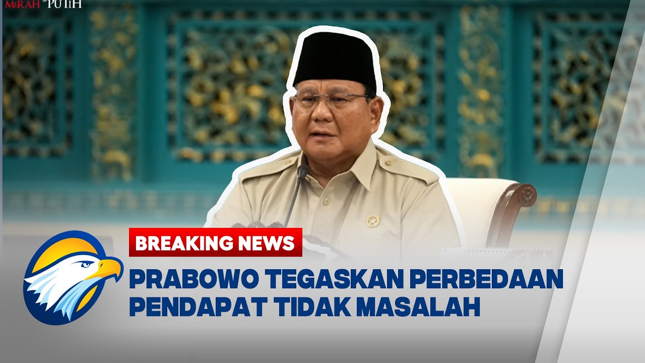BREAKING NEWS - Presiden Prabowo, Kita Harus Bersatu Membangun Bangsa