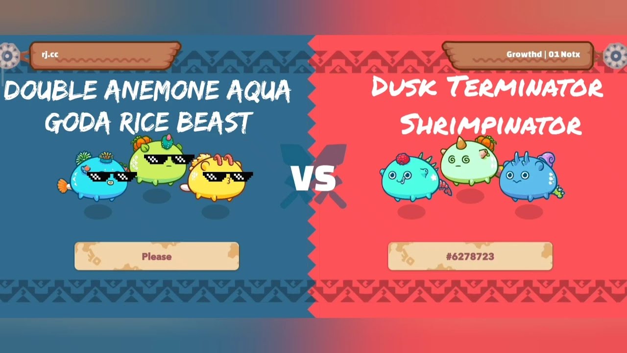 Axie: Against META Team! Dusk Terminator/Shrimpinator counter?