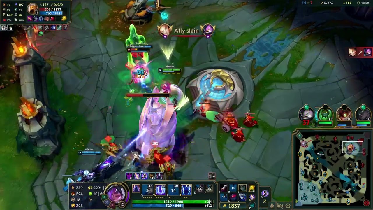 Highlight - League of Legends - Irelia - 11/4/7 - 5v5 Ranked Solo - Win - 12:53am