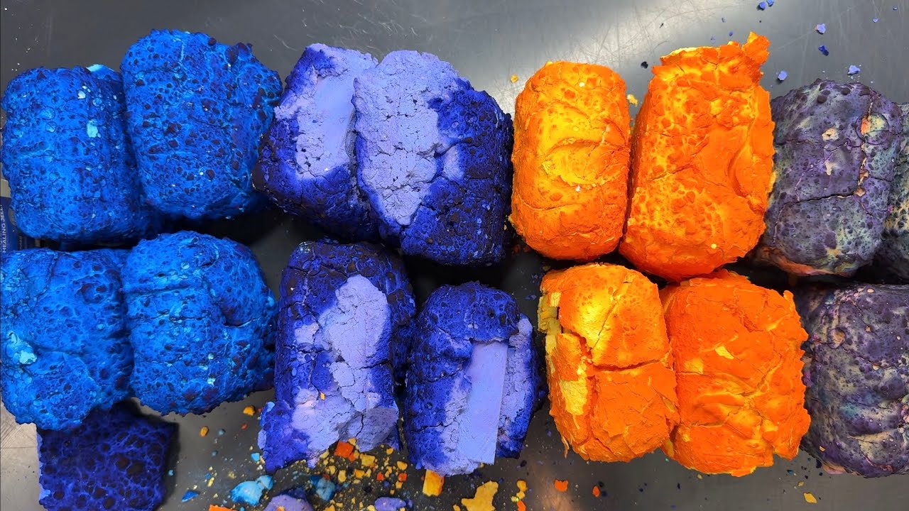 Melting PASTED Chalk Boulders Galore💜💙💛🩷