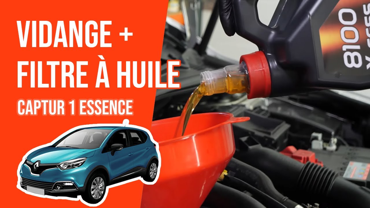 Vidange et changement du filtre à huile Captur 1 0.9 TCe 🛢