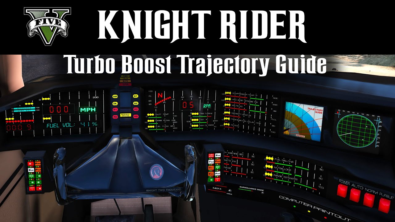 Knight Rider Mod GTA 5 - New Turbo Boost Trajectory Guide