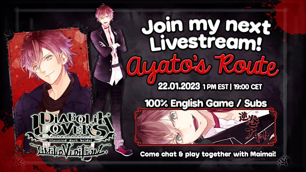 [LIVE] PRETENDING I WAS NEVER GONE 🤡 DIABOLIK LOVERS ☆Let's Play Ayato's Route !