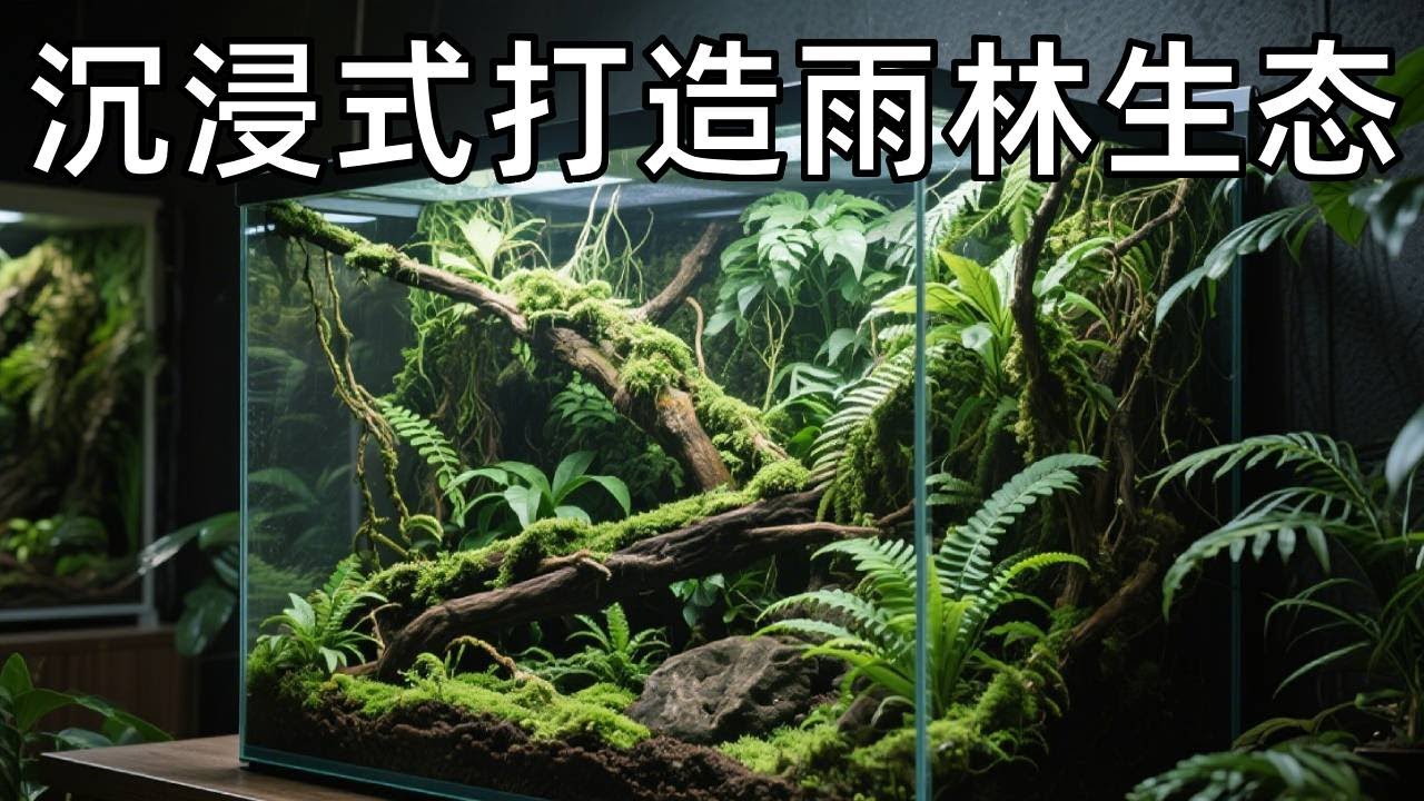 终极版雨林生态缸有多野？既能养爬宠又能藏水生生物，看完想立刻抄作业！【天野侠】