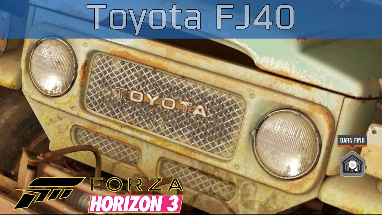 Forza Horizon 3 - Toyota FJ40 Barn Find Walkthrough [HD 1080P]