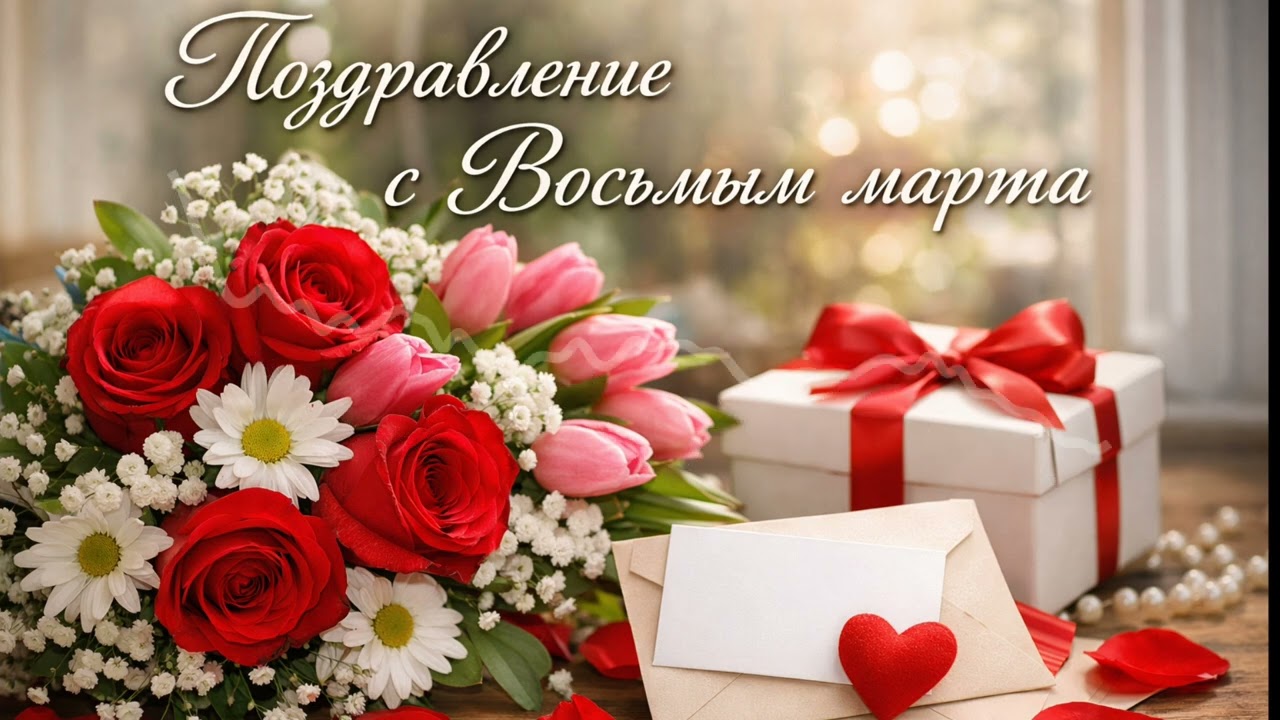 С Восьмым Марта 💐 Самая Красивая Песня Поздравление для Женщин