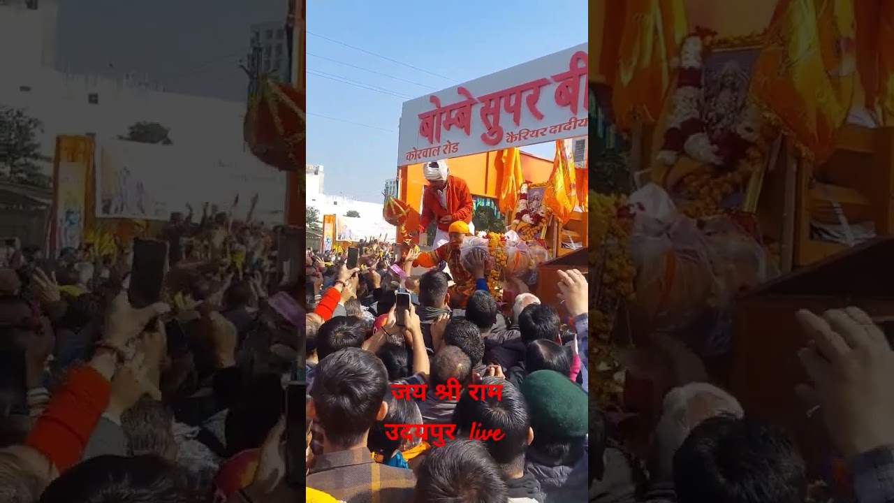 Jai shree Ram! Udaipur live.Big agarbatti from Baroda to Ayodhya