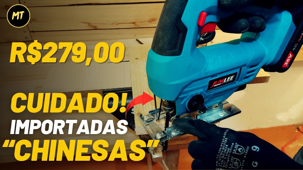 🚨 CUIDADO COM AS IMPORTADAS CHINESAS! Serra Tico-Tico a Bateria Jumlee 21V (2 Baterias) VALE A PENA?