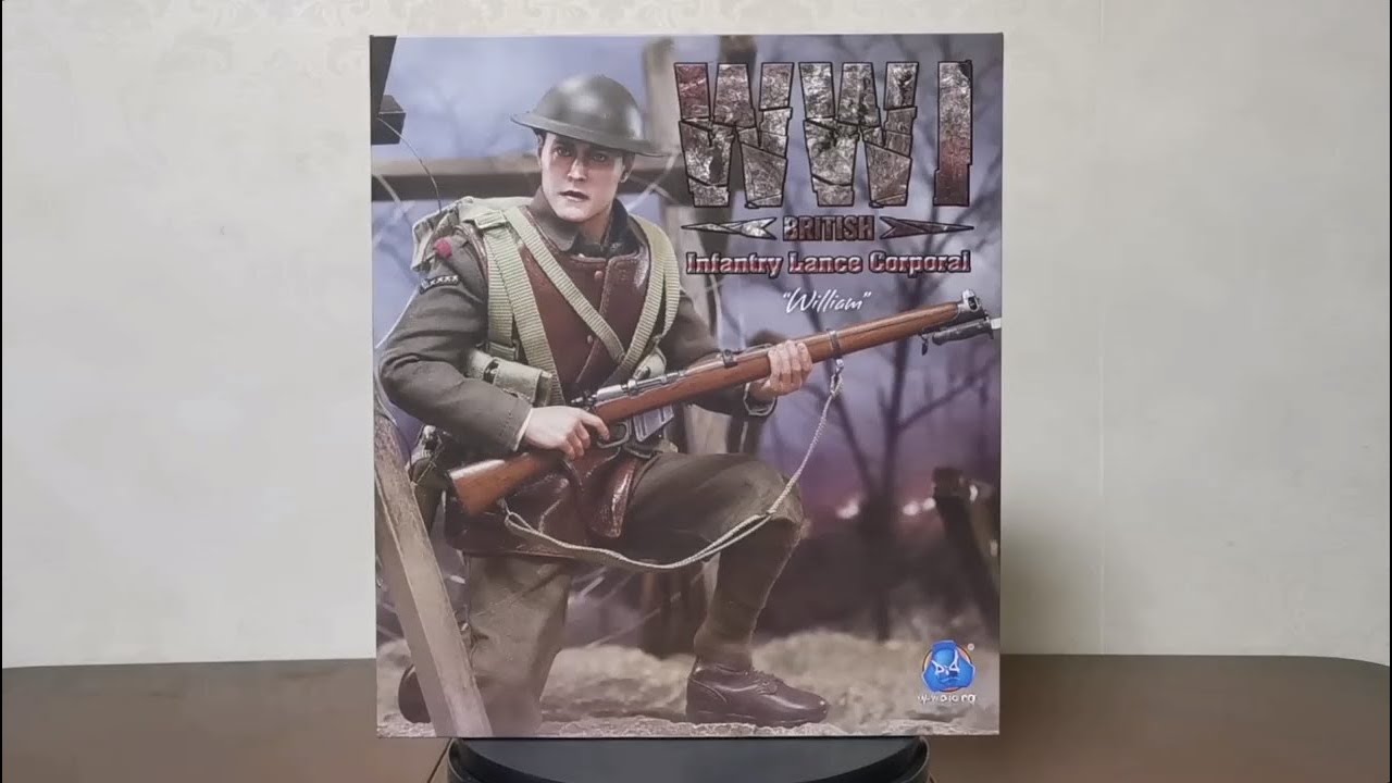 Unboxing video of WWI British Infantry Lance Corporal William action figure