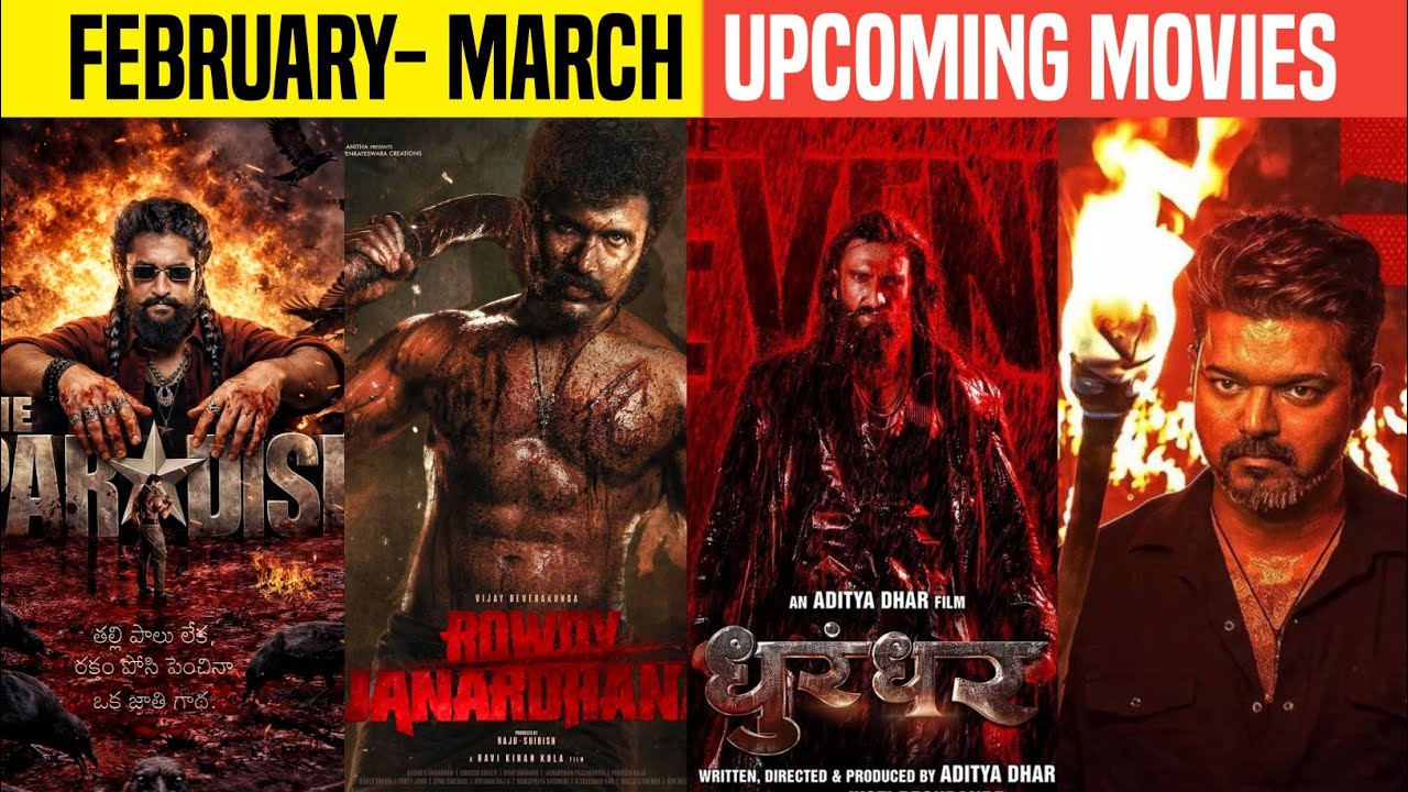 15 Upcoming Movies In February To March 2026 In Hindi || Upcoming Bollywood & South Films Feb 2026