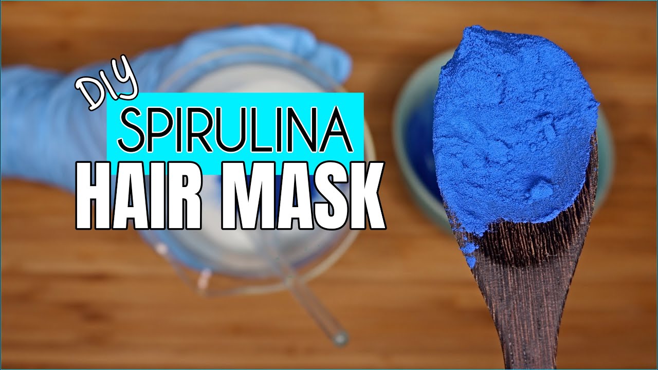 DIY Blue Spirulina Hair Mask | for DRY, ITHCY SCALP & HAIR GROWTH