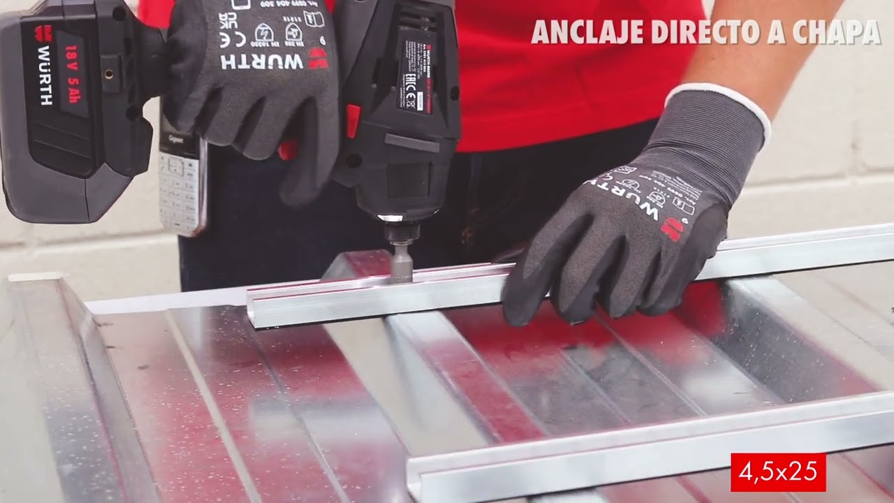 Estructura Placas Solares - Anclaje directo a chapa