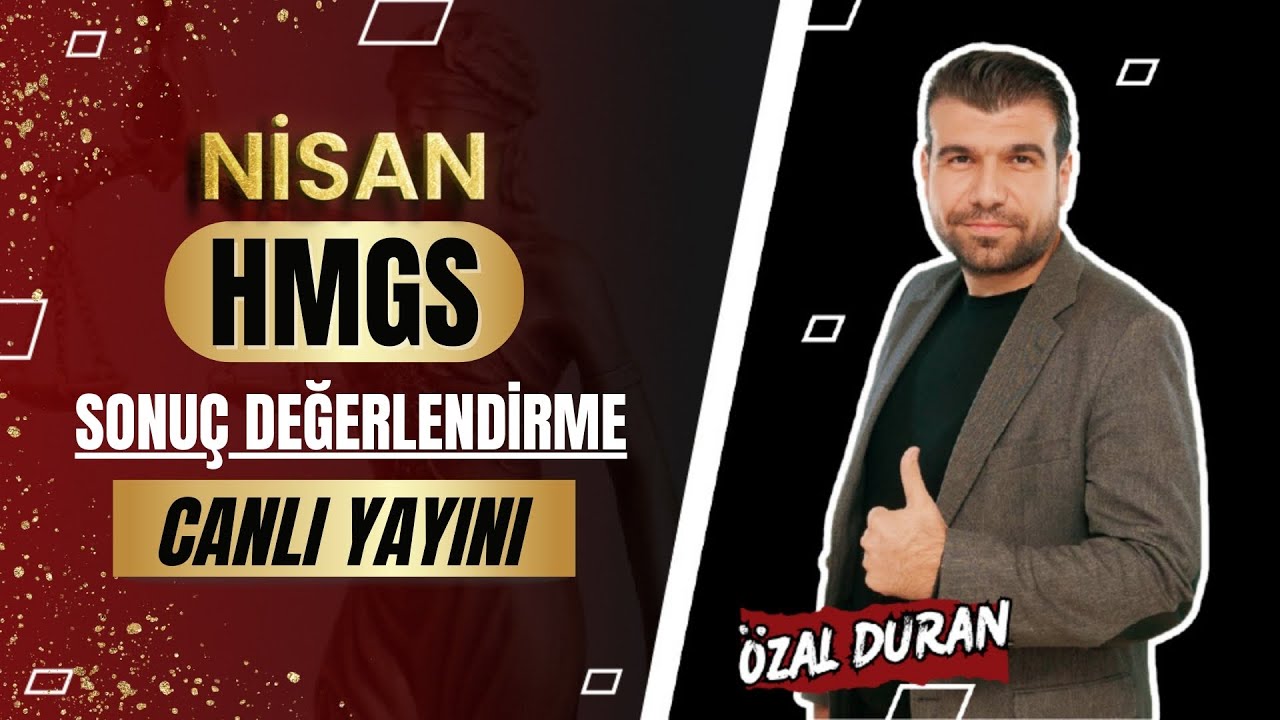 HMGS SONUÇLARINI ÖZAL HOCAMIZ CANLI YAYINDA DEĞERLENDİRDİ.