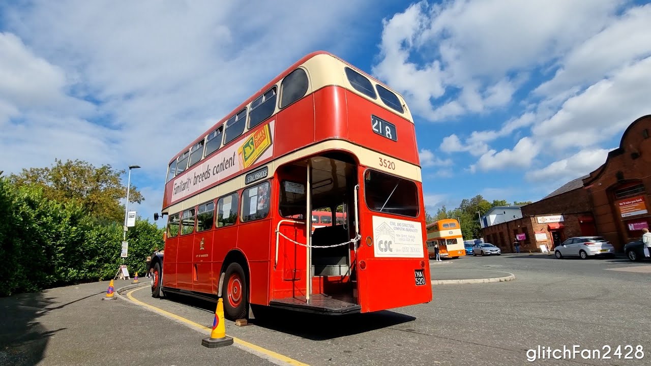 Ride in 1958 Leyland Titan PD2/34 Burlingham   Preserved Manchester Coporation 3520 ,TNA520