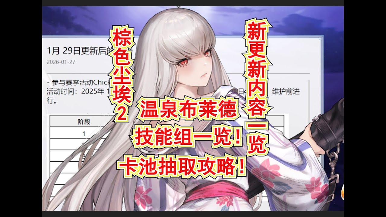 【棕色塵埃2】溫泉布萊德技能組一覽!卡池抽取攻略!新有緣之客溫泉班塔娜!新版本競技場 粉末 金線商店兌換攻略!夢幻有新的魚釣了!新版本更新內容一覽!