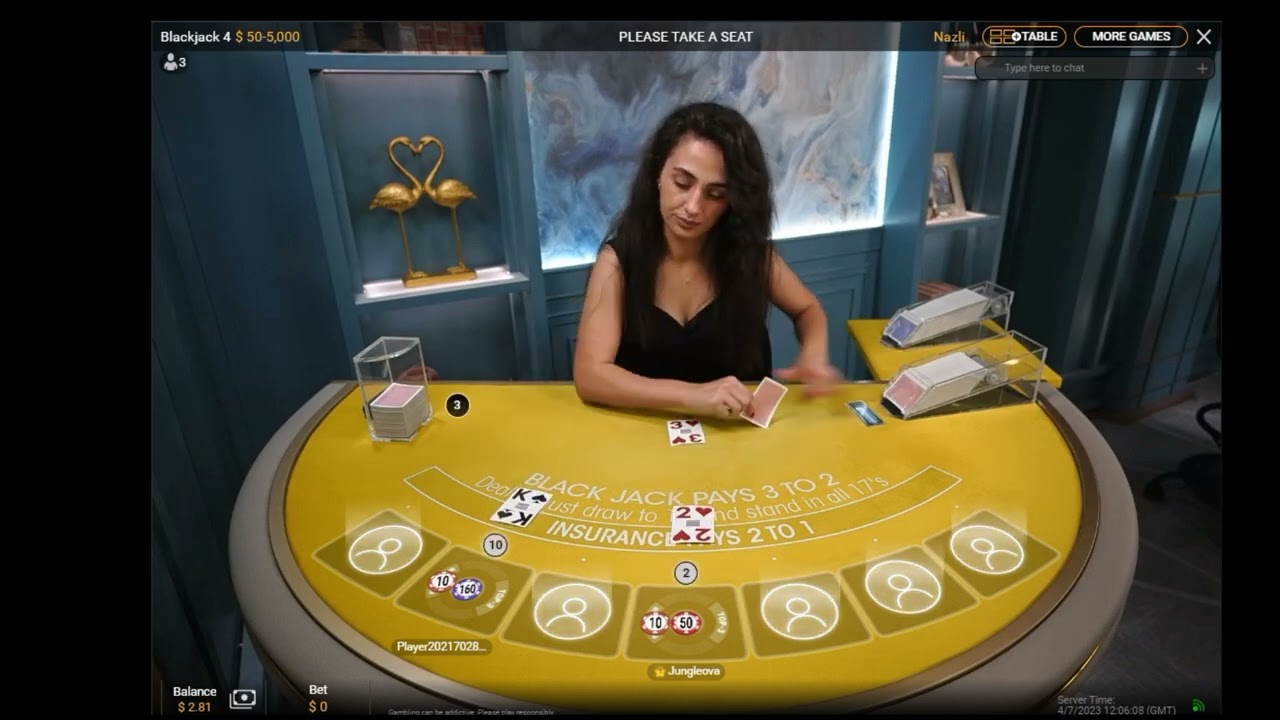 Blackjack Live Casino Game by Playtech