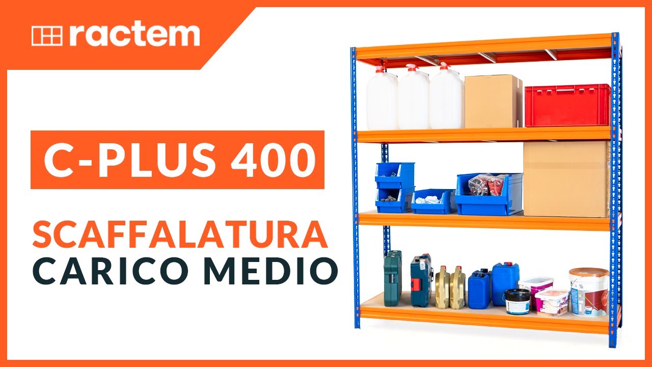 Scaffalatura Metallica C-Plus 400 per Carichi Medi
