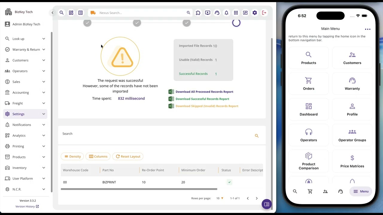Operator platform - Version 3.7.1 features and improvements