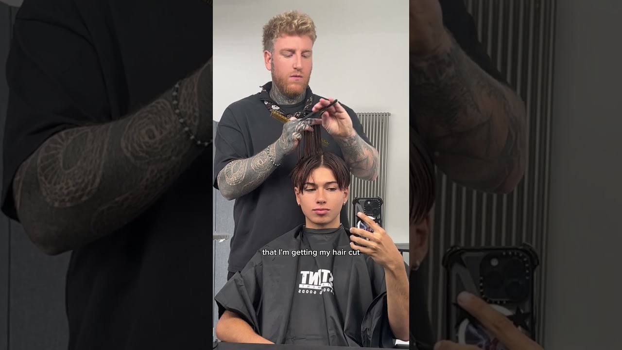 haircut by a professional barber😳✂️