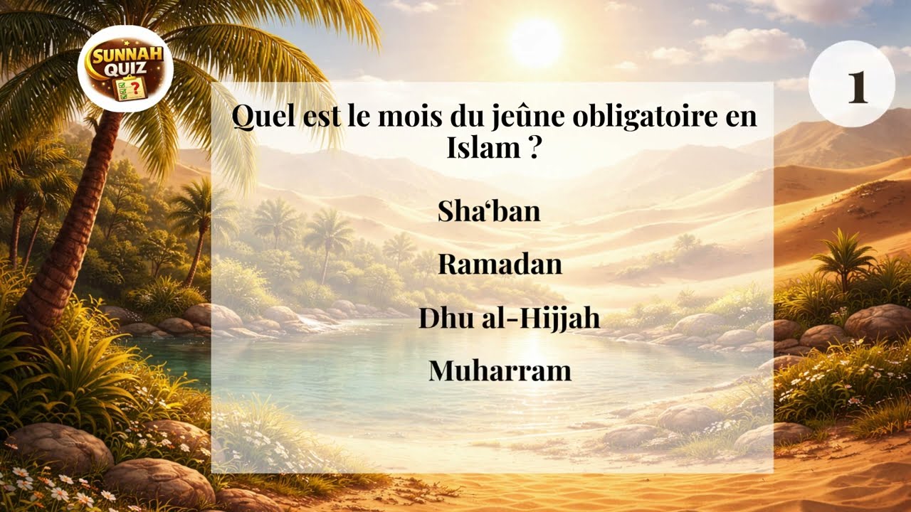 Quiz Islam - Révise les bases de ta religion (5 questions)