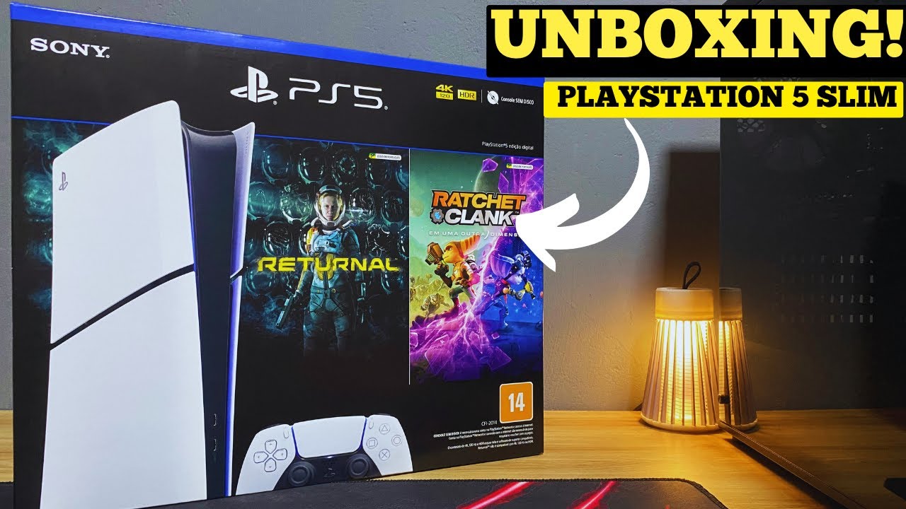 🎮 UNBOXING DO MEU PLAYSTATION 5 SLIM ALL DIGITAL! 🎮
