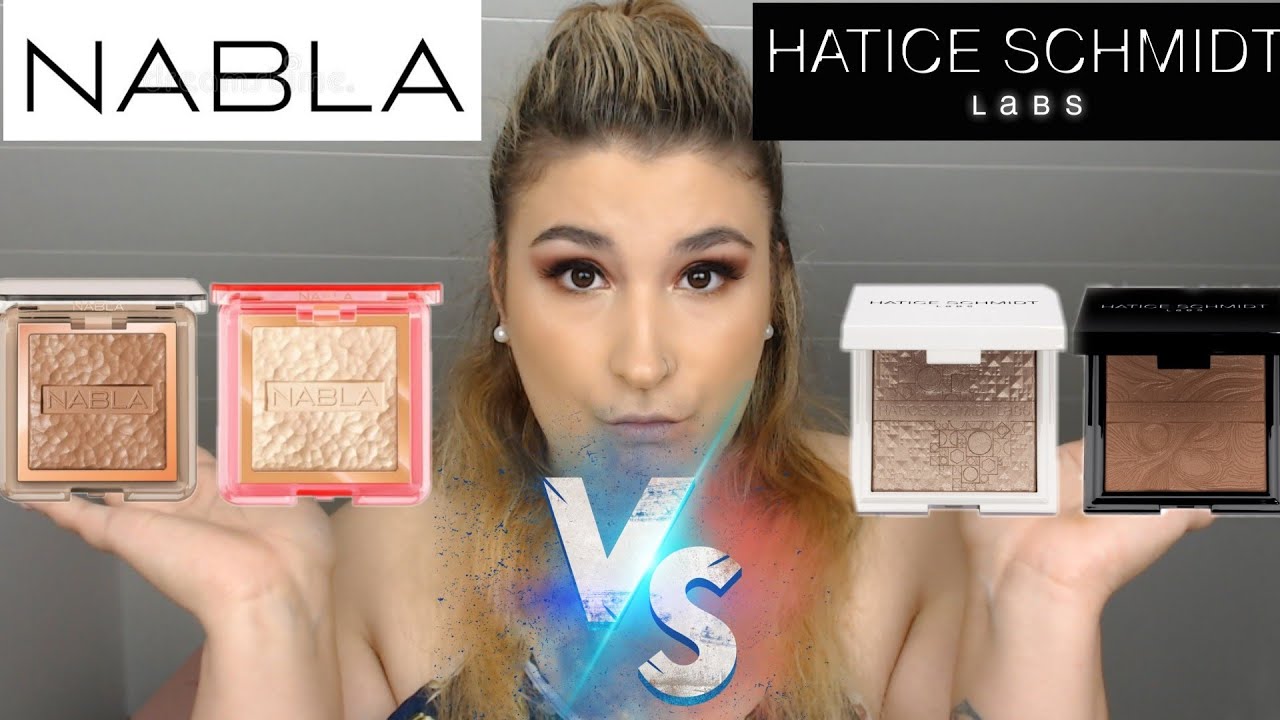 Hatice Schmidt Labs gegen Nabla- Bronzer und Highlighter Vergleich🤷🏻‍♀️
