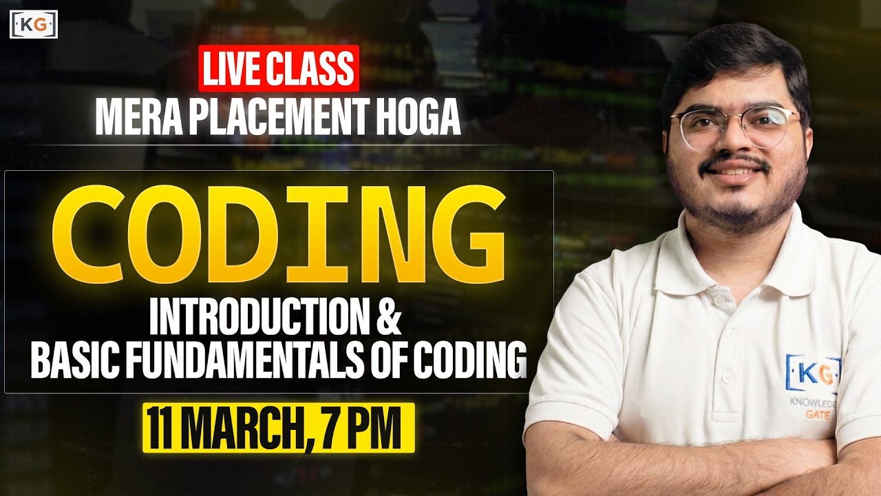 Coding for Placements by Yash Sir | Complete Fundamentals + Questions | Mera Placement Hoga